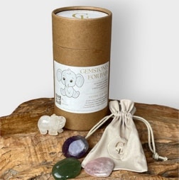 Edelstenen giftbox voor baby
