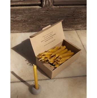 Selfcare box - Set van 30 kaarsen van ruwe bijenwas