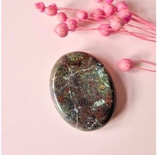 Dragon Blood (Drakenbloed Jaspis) Worry Stone – Duimsteen voor Rust en Balans